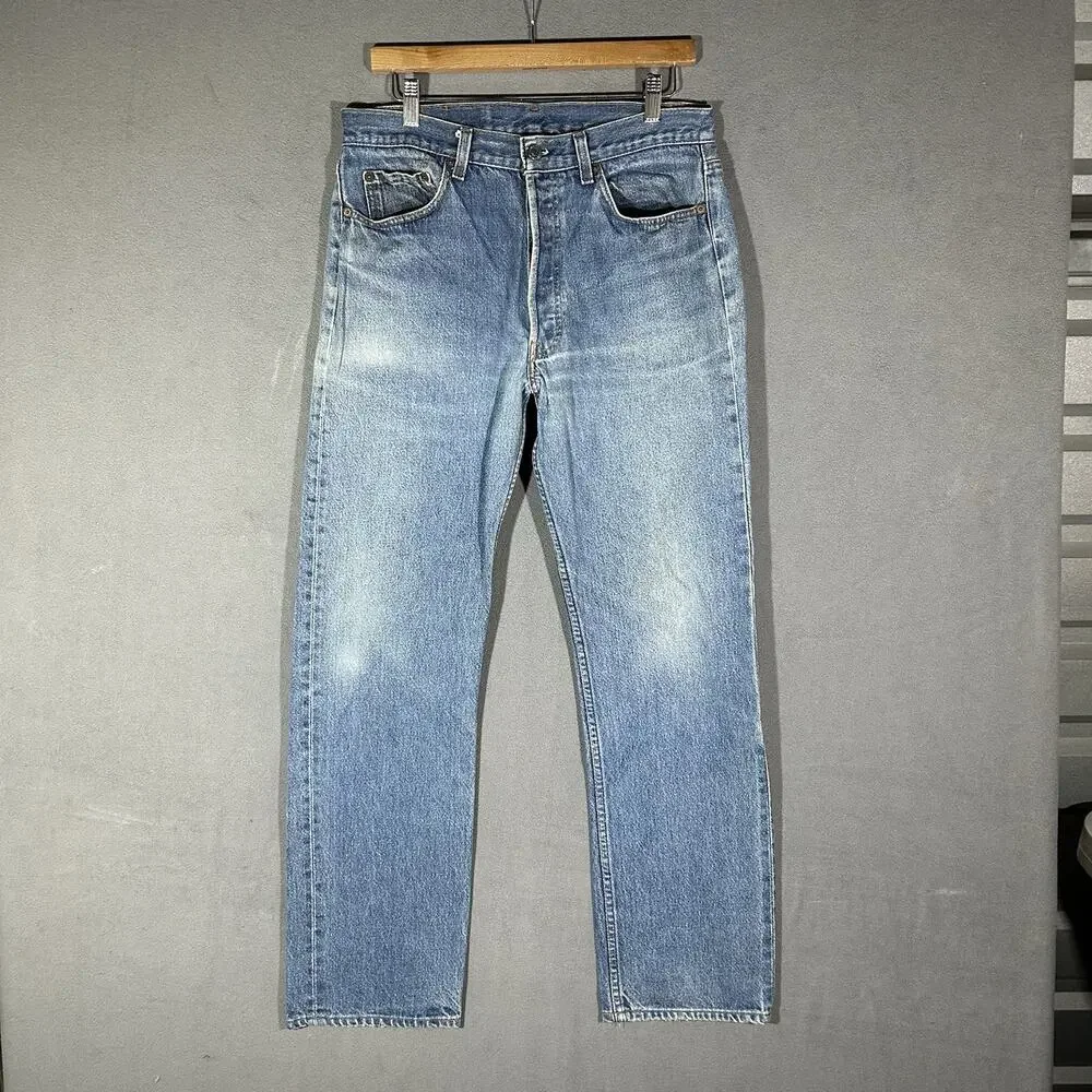 Vintage Levis Jeans Mens (Fits 32x30) Blue Denim 501XX 90s Made in USA